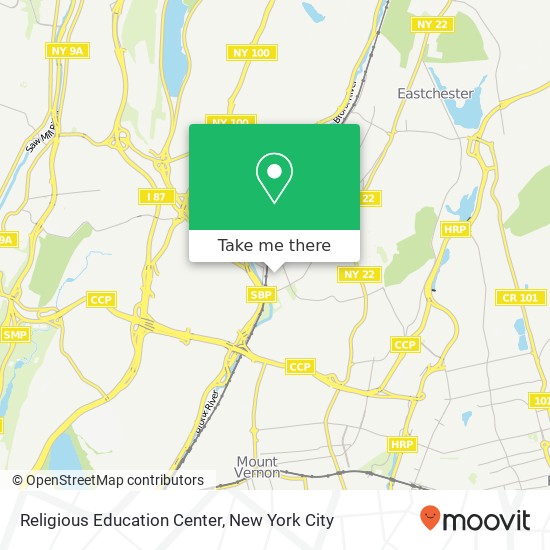 Mapa de Religious Education Center