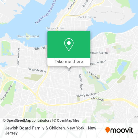 Jewish Board-Family & Children map