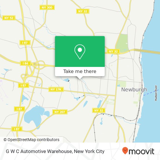 G W C Automotive Warehouse map