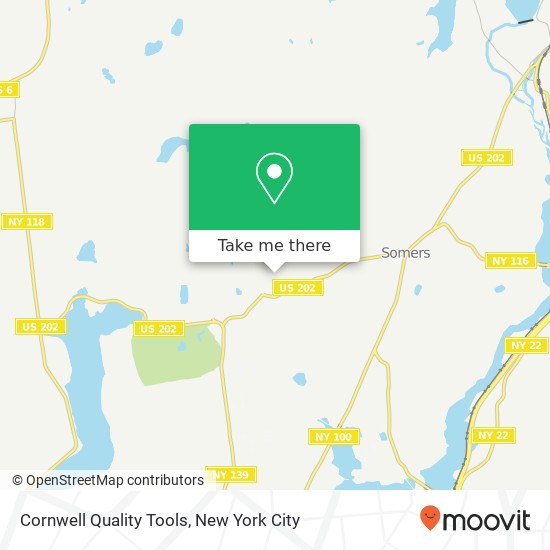 Cornwell Quality Tools map