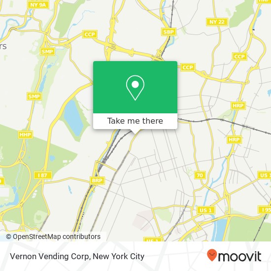 Vernon Vending Corp map