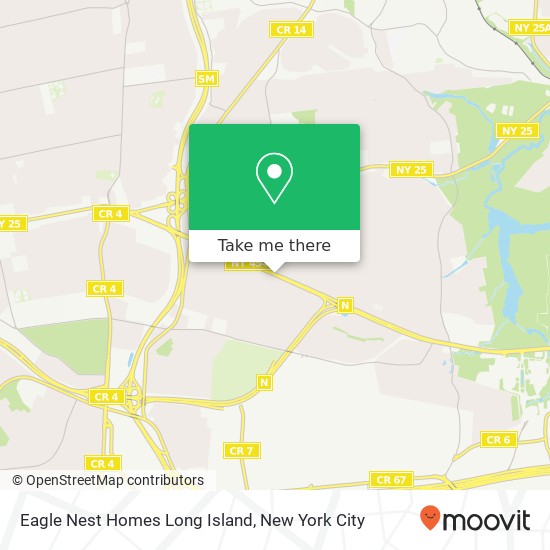 Mapa de Eagle Nest Homes Long Island