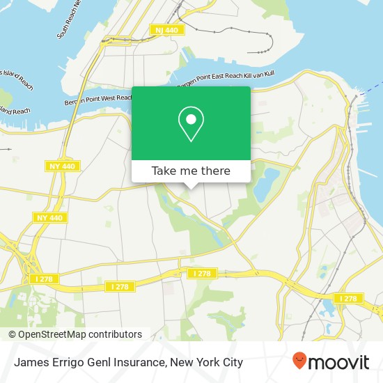 Mapa de James Errigo Genl Insurance