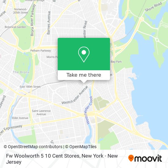 Mapa de Fw Woolworth 5 10 Cent Stores