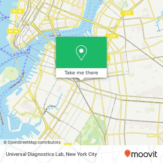 Universal Diagnostics Lab map