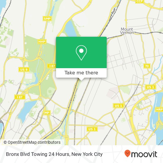 Mapa de Bronx Blvd Towing 24 Hours