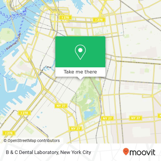 B & C Dental Laboratory map