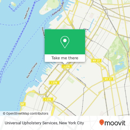 Mapa de Universal Upholstery Services