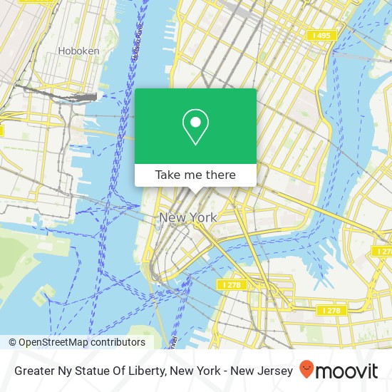 Greater Ny Statue Of Liberty map