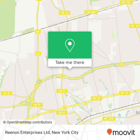 Reenon Enterprises Ltd map