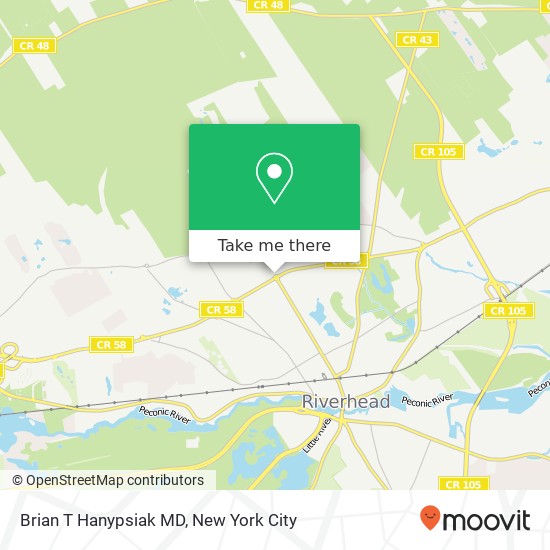 Brian T Hanypsiak MD map