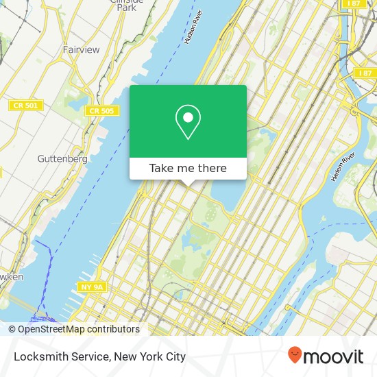 Locksmith Service map