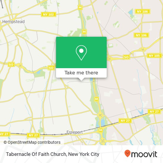 Tabernacle Of Faith Church map