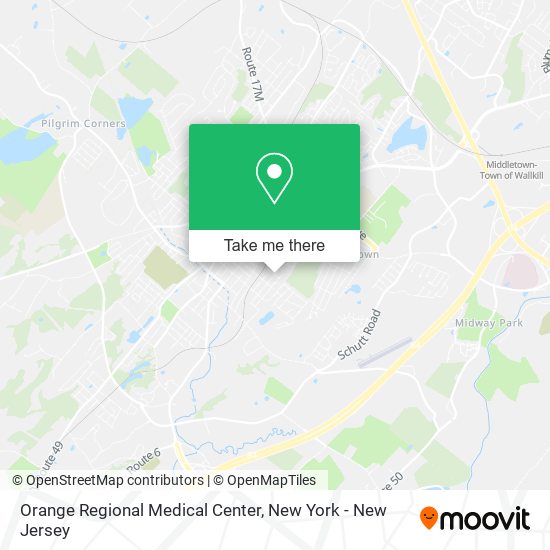 Orange Regional Medical Center map