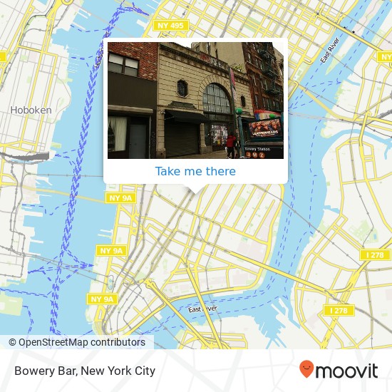 Bowery Bar map