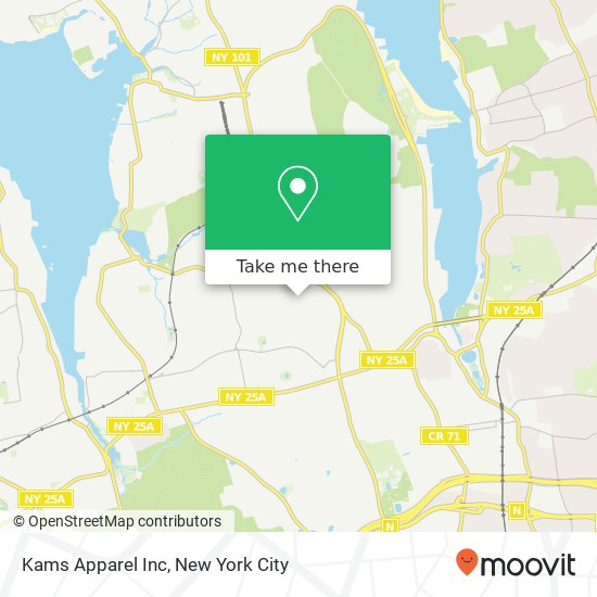Kams Apparel Inc map
