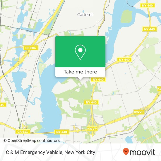 C & M Emergency Vehicle map