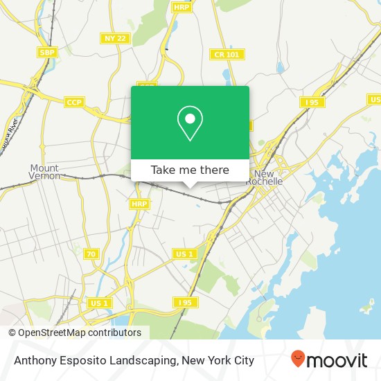 Anthony Esposito Landscaping map