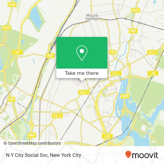 Mapa de N Y City Social Svc