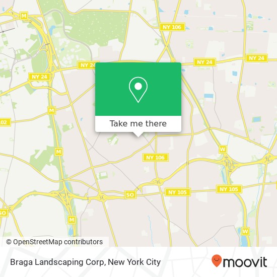 Braga Landscaping Corp map