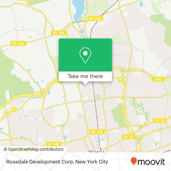 Mapa de Rosedale Development Corp