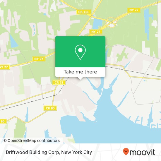 Driftwood Building Corp map