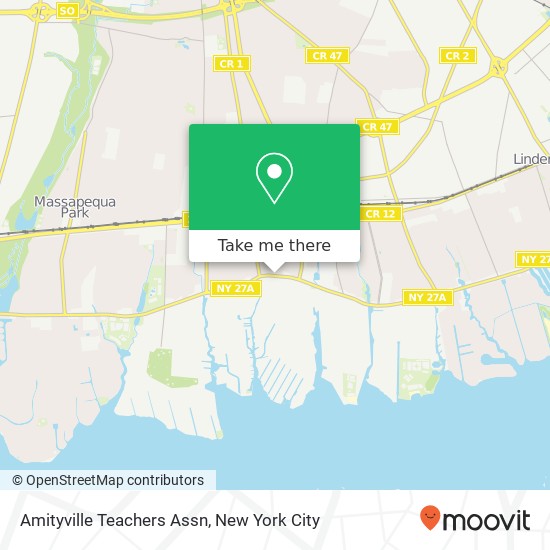 Mapa de Amityville Teachers Assn