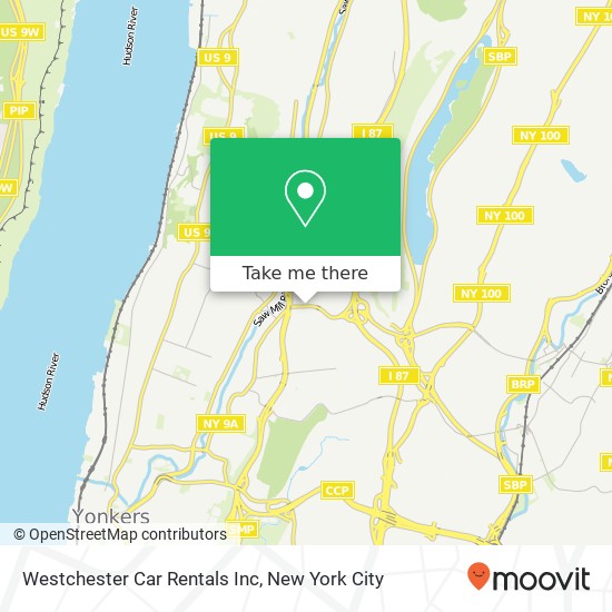 Mapa de Westchester Car Rentals Inc