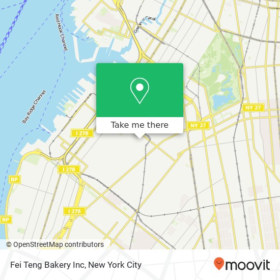 Mapa de Fei Teng Bakery Inc