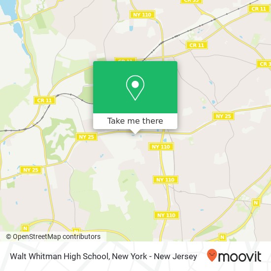 Mapa de Walt Whitman High School