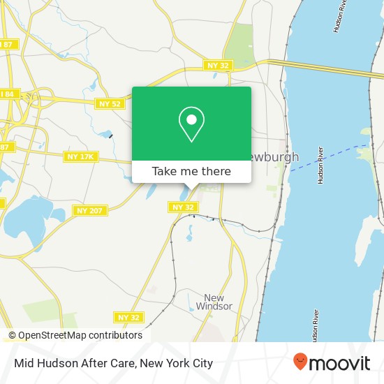 Mapa de Mid Hudson After Care