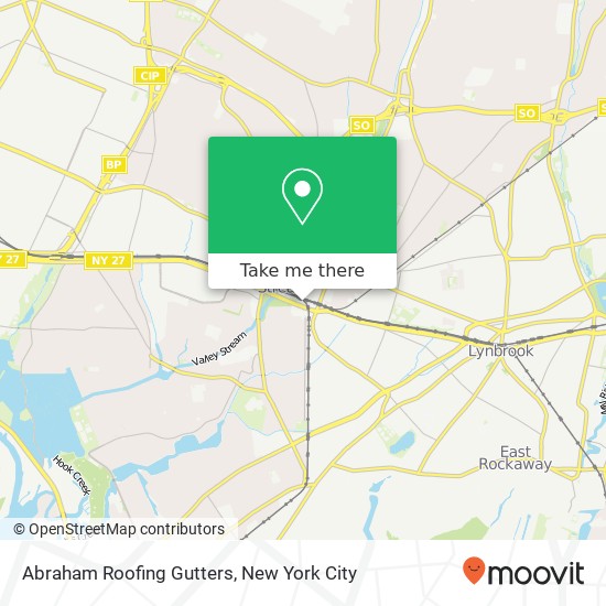 Abraham Roofing Gutters map