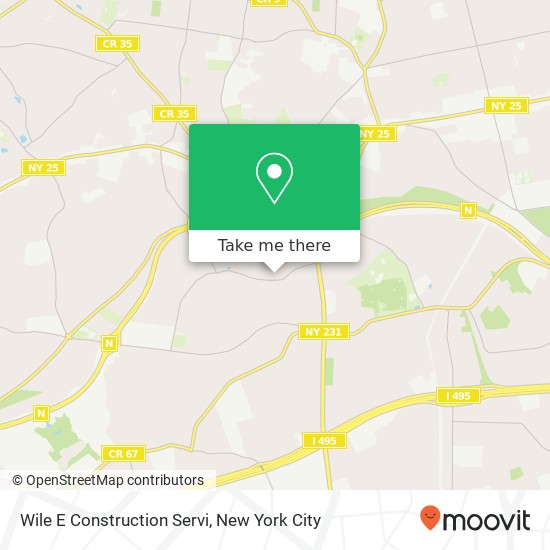 Wile E Construction Servi map