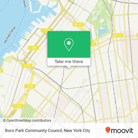 Mapa de Boro Park Community Council