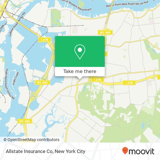 Allstate Insurance Co map