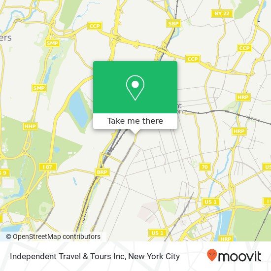 Mapa de Independent Travel & Tours Inc