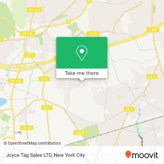 Mapa de Joyce Tag Sales LTD