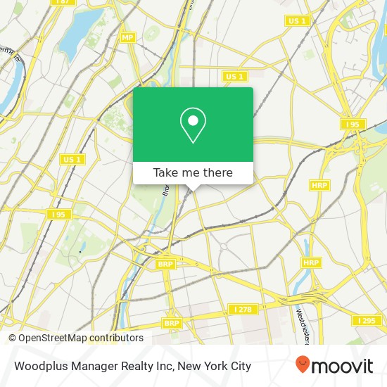 Woodplus Manager Realty Inc map