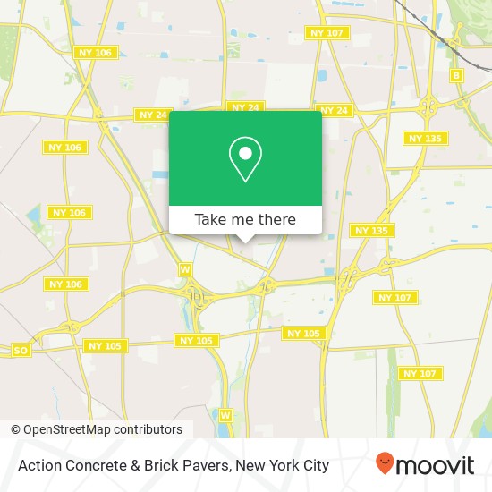 Mapa de Action Concrete & Brick Pavers