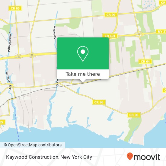 Kaywood Construction map