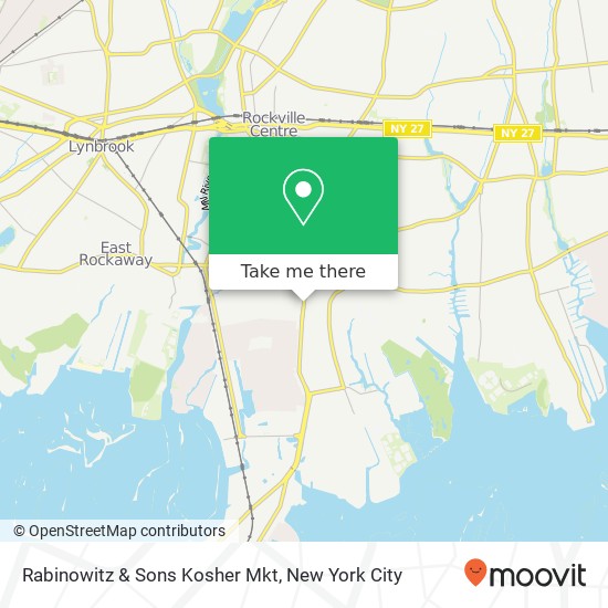 Mapa de Rabinowitz & Sons Kosher Mkt