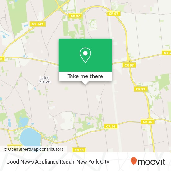 Mapa de Good News Appliance Repair