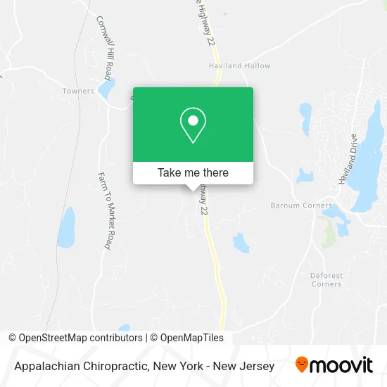 Appalachian Chiropractic map