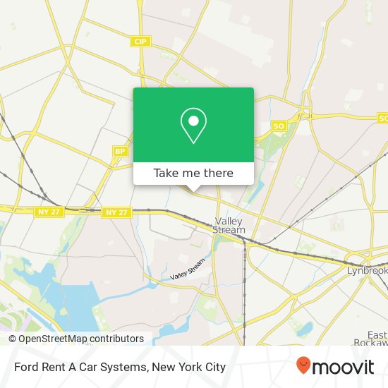 Mapa de Ford Rent A Car Systems