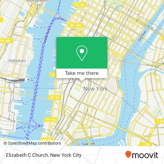 Mapa de Elizabeth C Church