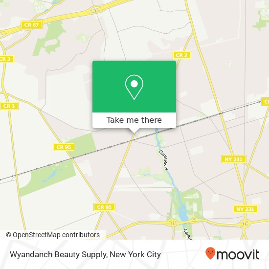Mapa de Wyandanch Beauty Supply