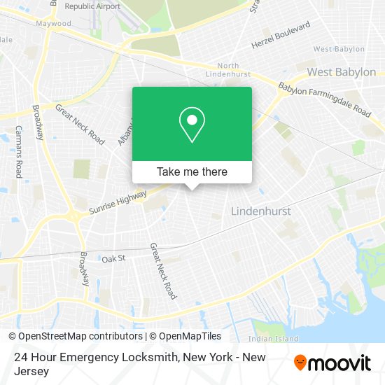 Mapa de 24 Hour Emergency Locksmith