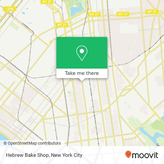 Mapa de Hebrew Bake Shop