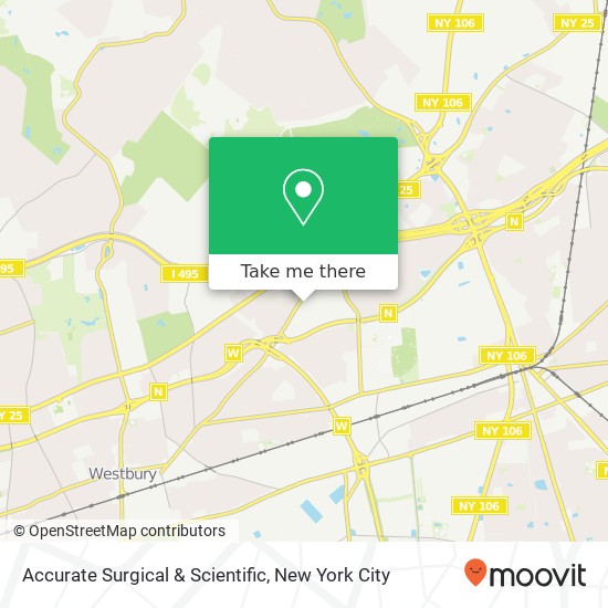 Accurate Surgical & Scientific map