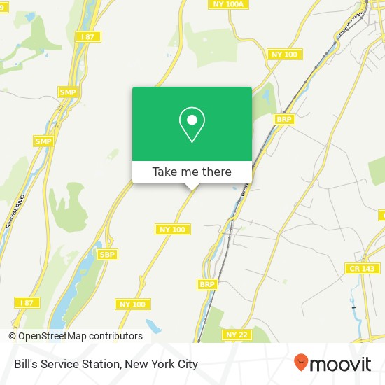 Bill's Service Station map